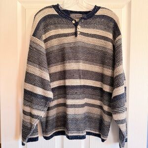 VINTAGE 80s 90s David Taylor Men's Striped Sweater
